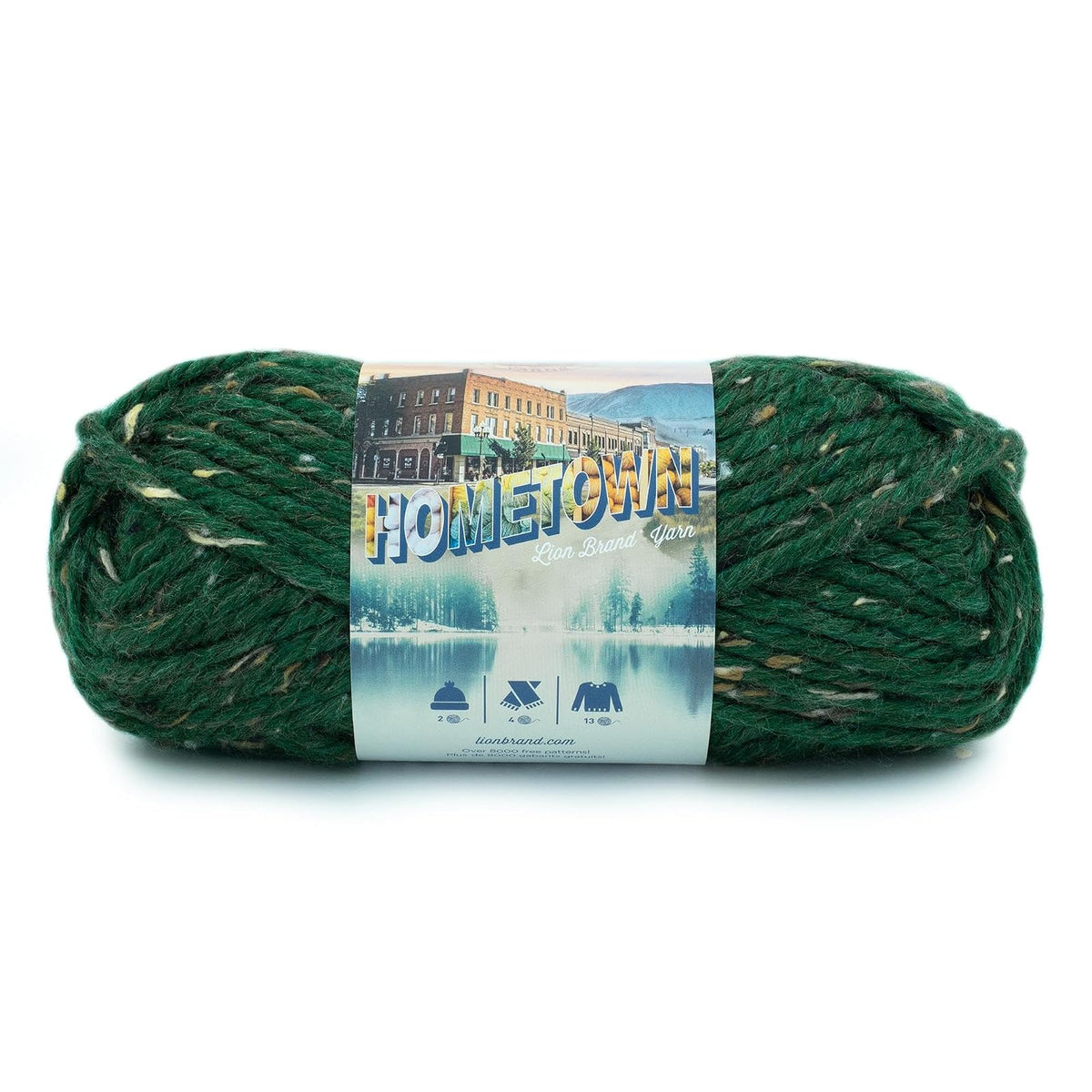 Lion Brand Hometown USA Estambre Súper Voluminoso - Riverdale Tweed