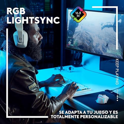 Logitech G502 X Plus Lightspeed Mouse Óptico Inalámbrico RGB para Gaming - Interruptores híbridos LIGHTFORCE, LIGHTSYNC RGB, Sensor Gaming Hero 25K, Compatible con PC - macOS/Windows - Negro
