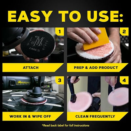 Meguiar's DMC5, Disco de Corte de Microfibra DA, 5", Paquete 2