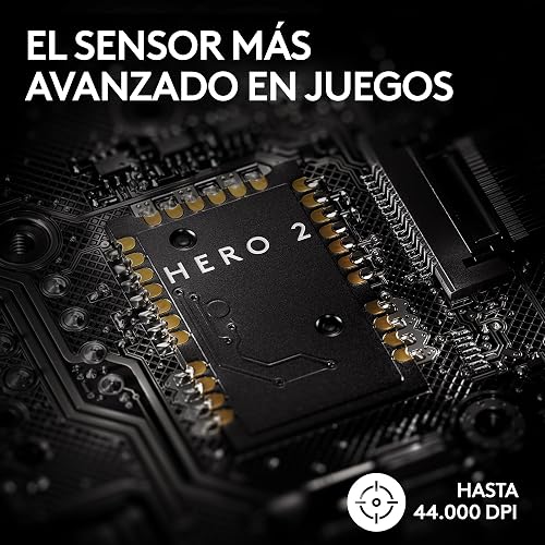 Logitech G Pro X Superlight 2 Lightspeed Mouse Inalámbrico de Juegos, Ligero, Interruptor Híbrido LIGHTFORCE, Sensor Hero 2, 32,000 dpi, 5 BOT. Programables, Carga USB-C, PC y Mac - Blanco