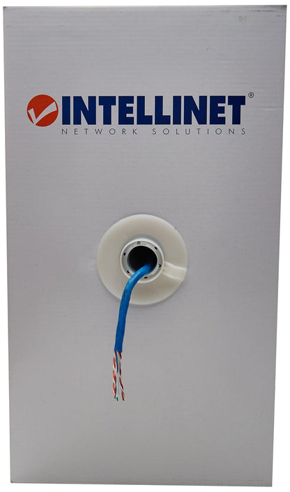 Intellinet CB-790 Bobina Cat 6 UTP 305M Solida Azul,