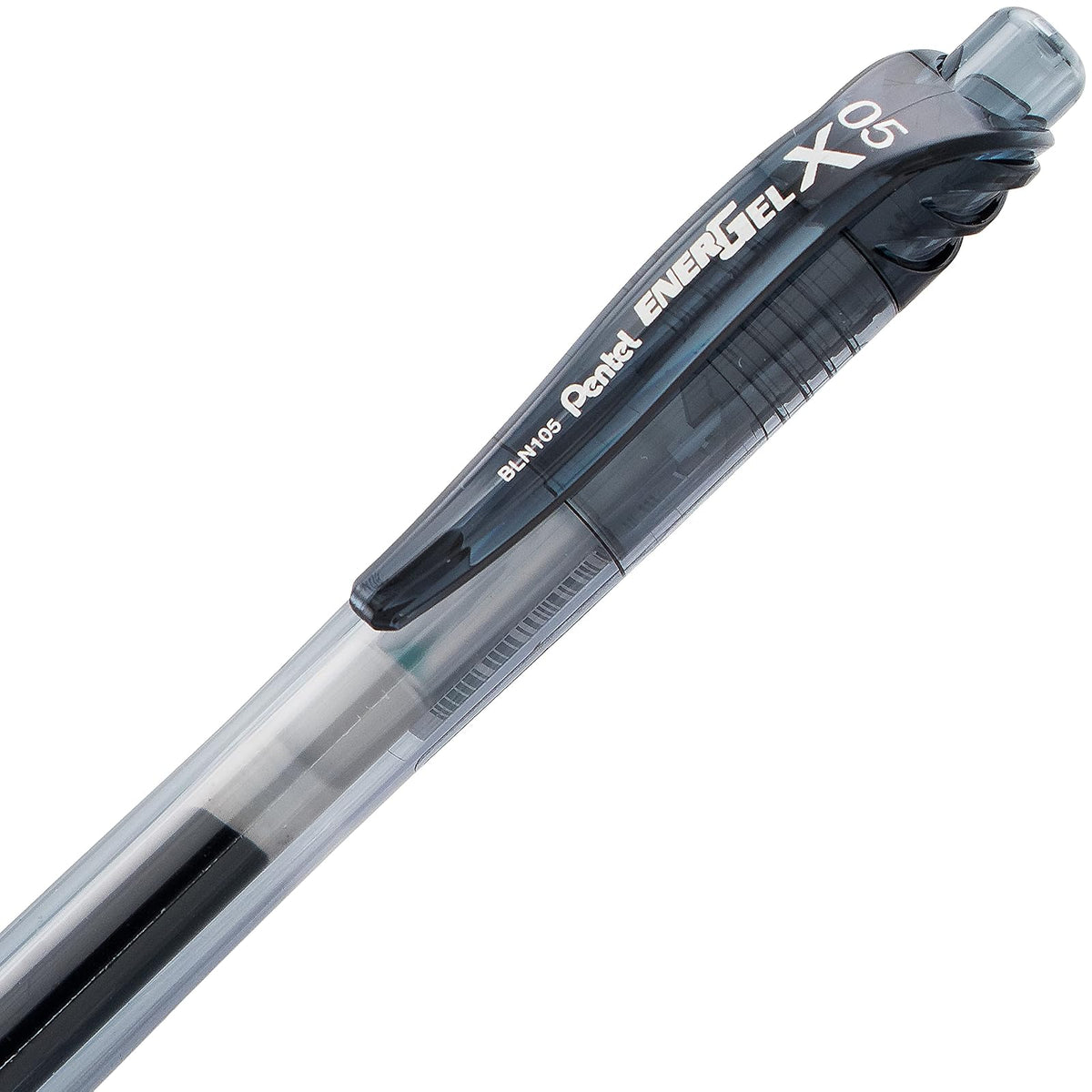 Pentel EnerGel-X Bolígrafo retráctil de tinta líquida en Gel, 0.5 mm, punta de aguja, tinta surtida, paquete de 8