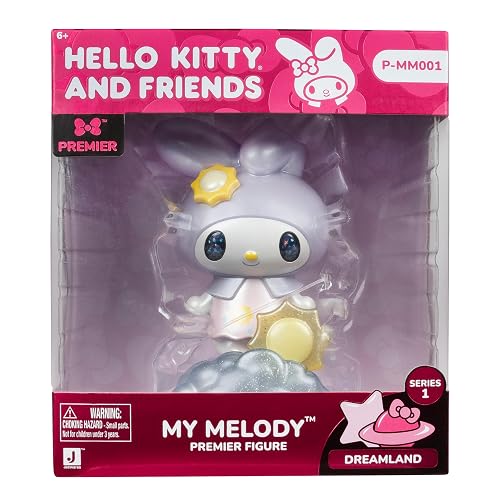 Jazwares Hello Kitty and Friends - Figura Premier My Melody Dreamland de 4 Pulgadas, a Partir de 6 años, Producto Oficial de Sanrio