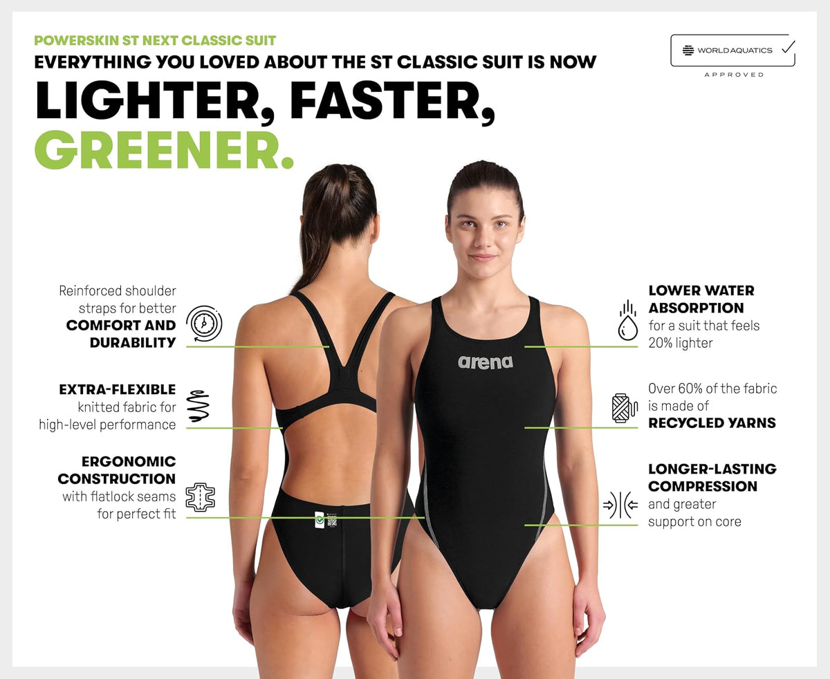 ARENA Women's Powerskin St Next Classic Tech Suit Competition Racing Swimsuit Traje de baño de una Sola Pieza Mujer