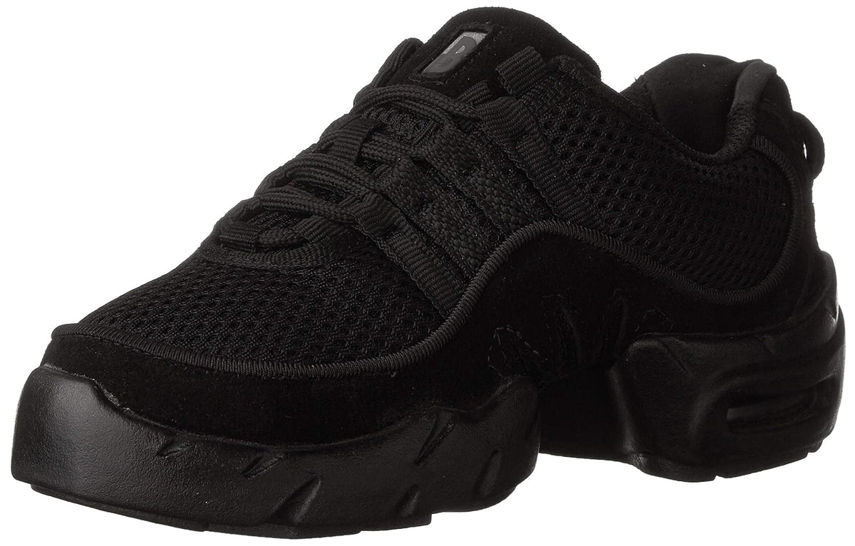 Bloch Dance Boost DRT Zapatillas de Baile de Ante y Malla con Suela Dividida para Mujer, Negro, 9.5 US