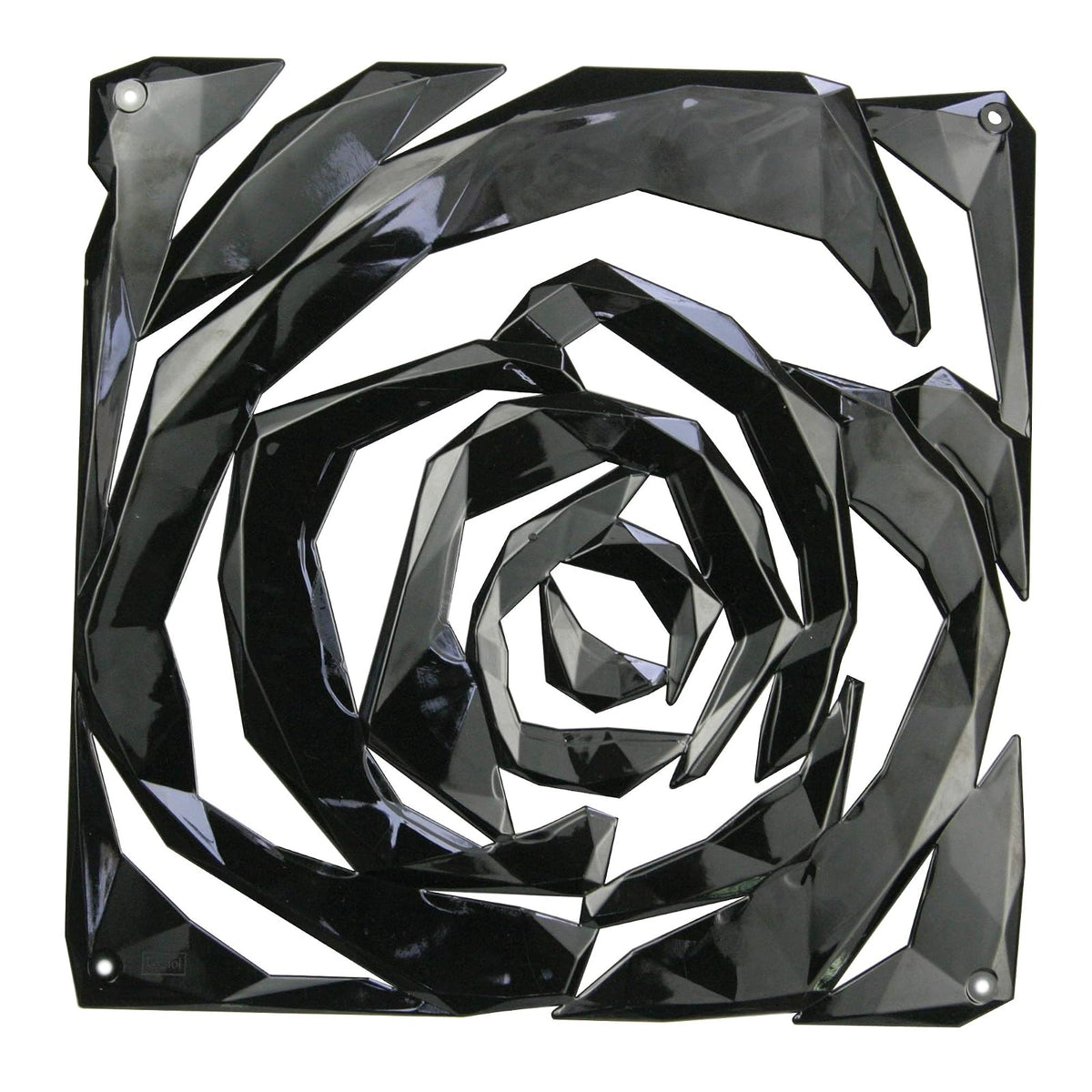 Koziol 2039526 Romance - Juego de 4 separadores para habitación (Juego de 4 Unidades), Color Negro
