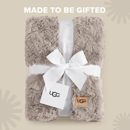 UGG Manta Adalee – Manta Suave de Piel sintética – Ostra