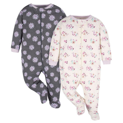 Gerber 2-Pack Sleep 'N Play Body con pies para niños y bebésbebés niñas