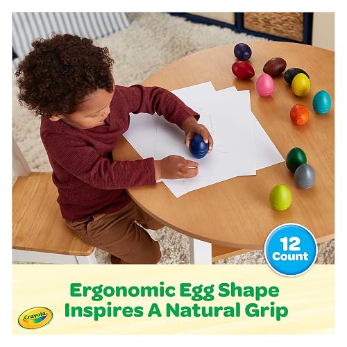 CRAYOLA Palm Grasp Crayones | Imprescindibles en el aula, suministros escolares para maestros para niños, jardín de infantes y primaria, a partir de 1 año