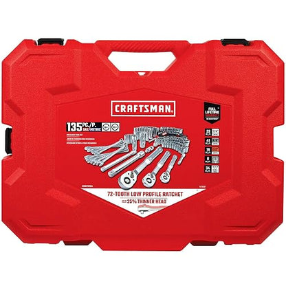 CRAFTSMAN Juego de herramientas mecánicas de 135 piezas (CMMT12124)