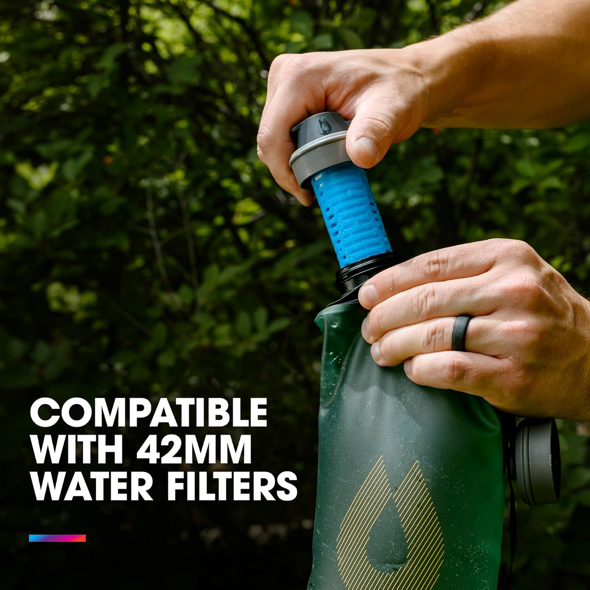 Almacenamiento de agua plegable para camping (2 L, 3 L, 4 L, 6 L, 10 L) – Sin BPA y PVC, bolsa de depósito de hidratación, a prueba de fugas