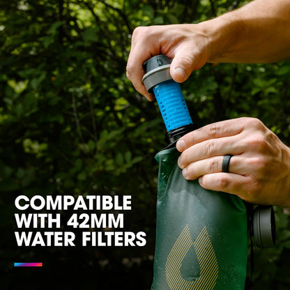 Almacenamiento de agua plegable para camping (2 L, 3 L, 4 L, 6 L, 10 L) – Sin BPA y PVC, bolsa de depósito de hidratación, a prueba de fugas