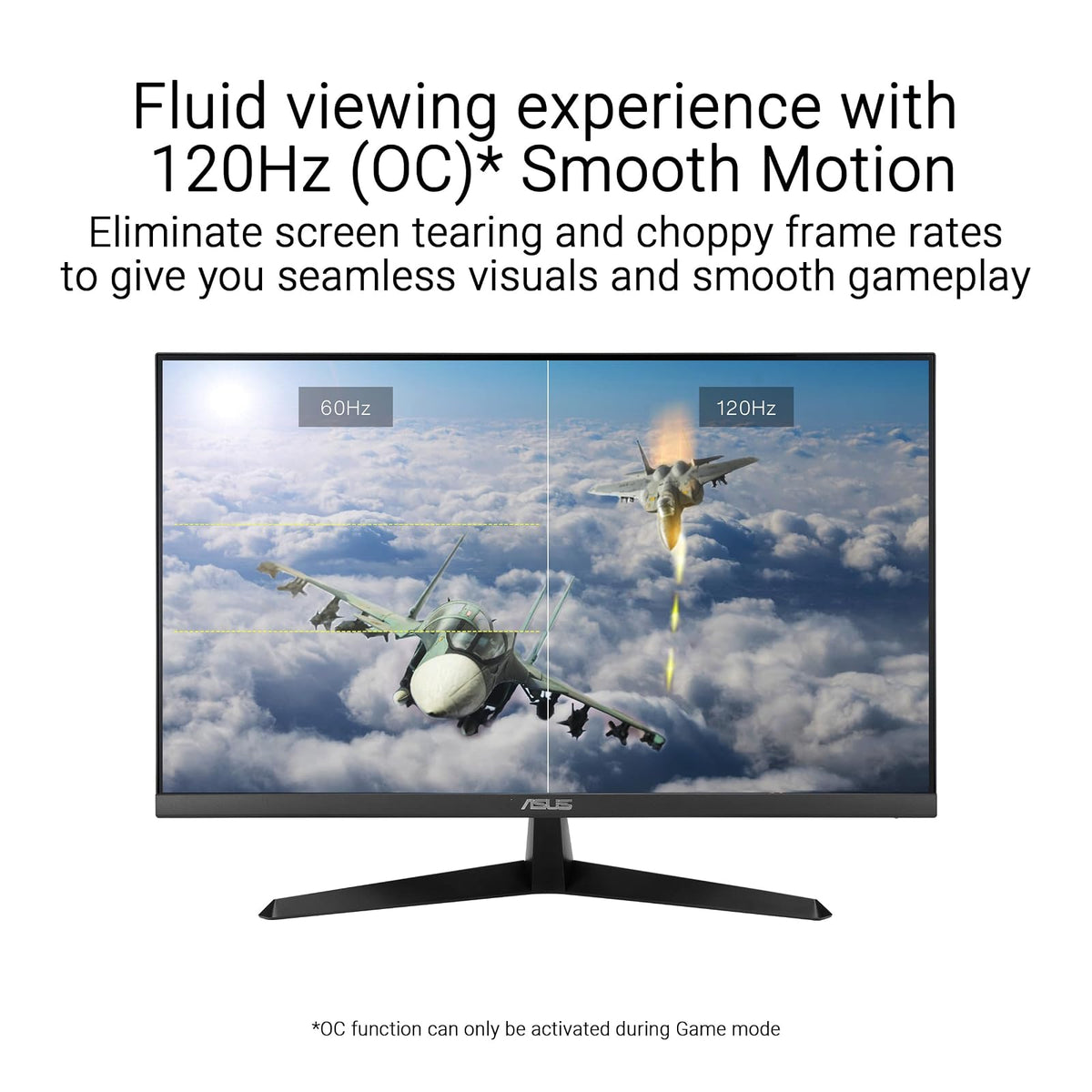 ASUS VY279HGR Monitor 27 Pulgadas Full HD 120Hz IPS HDMI para PC Gamer FPS | 27", IPS FHD 1920x1080, 120Hz, 1ms MPRT, Adaptive-Sync, superficie antibacterial, Eye Care+, Flicker-free y luz azul baja