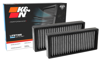 K&N Filtro de Aire de Cabina Premium, Lavable y Reutilizable - VF1002