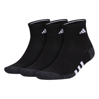 Adidas Calcetines acolchados de un cuarto, para hombre, paquete de 3 pares