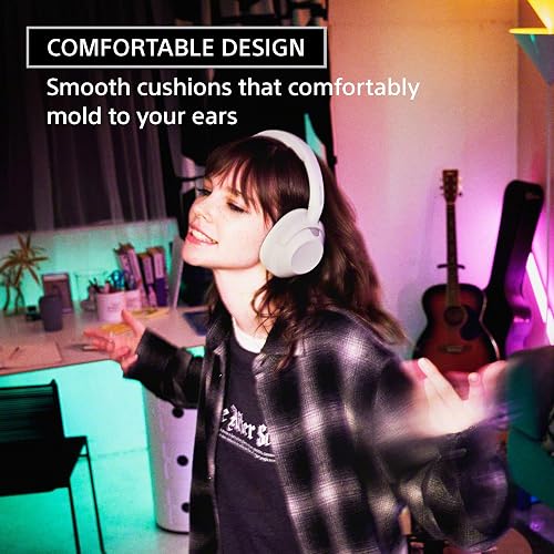 Sony ULT Wear Auriculares Bluetooth supraaurales con cancelación de Ruido, 30 Horas de batería, Bajos potentes, Control por Voz Alexa, Gris ULT900N