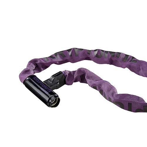 Kryptonite Candado de Seguridad para Bicicleta con Cadena de 85 cm y Cerradura Cilíndrica Disco Negro