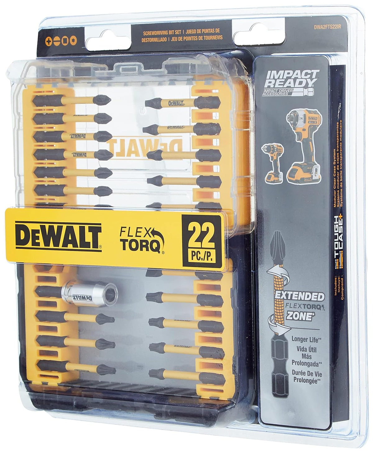 DEWALT FlexTorq Juego de Brocas de Impacto (DWA2FTS22IR)