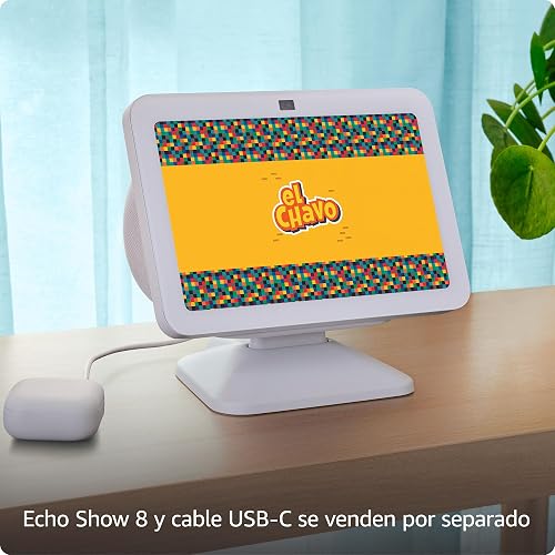 Soporte ajustable Echo Show 8 (3.ª generación) con puerto de carga USB-C | Negro