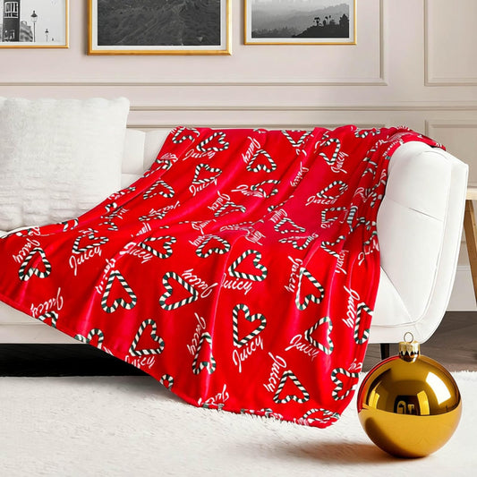 Juicy Couture - Manta de Peluche de 50 x 70 Pulgadas, Color Rojo