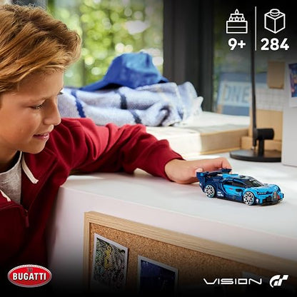 LEGO Speed Champions Auto Hiperdeportivo Bugatti Vision GT – Modelo en Kit – Auto de Carreras con 1 Minifigura de un Piloto – Set de Construcción para Mayores de 9 Años – 77253