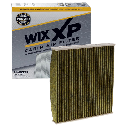Wix XP Filtro de Aire de Cabina 24483XP, Negro, 21.6 x 21.6 x 5.1 cm