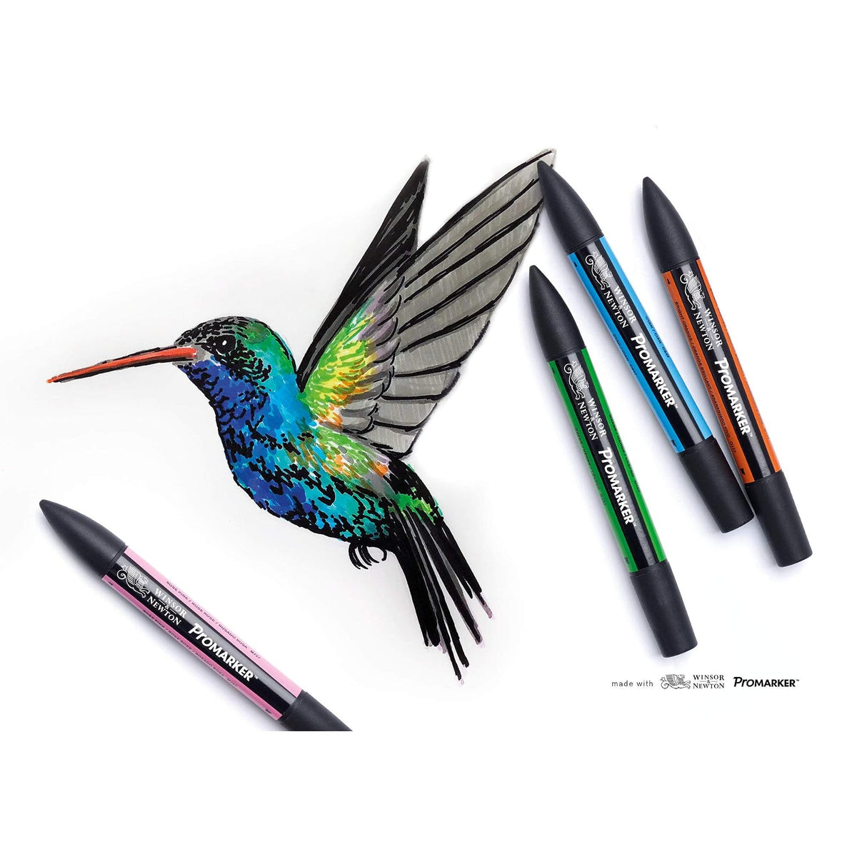 Winsor & Newton Promarker Marcador, Rojo (Burgundy 075), 1 Unidad