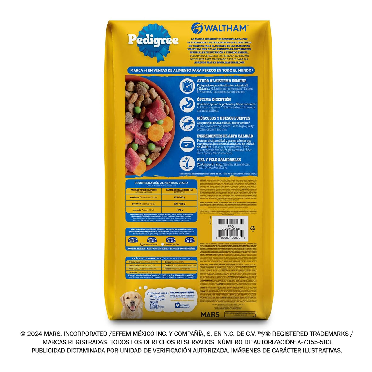 Pedigree Croquetas para Perros Adultos 12kg