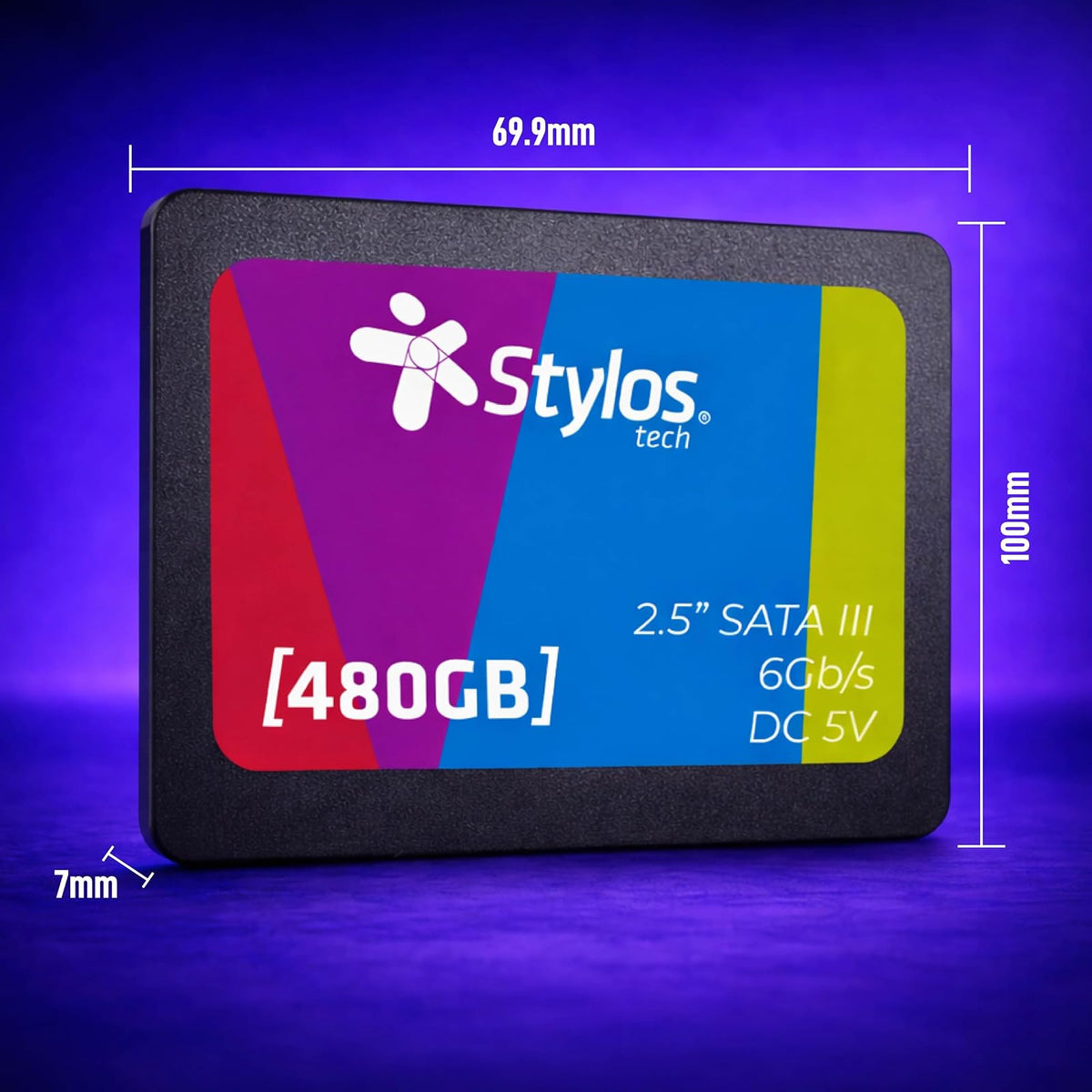 Disco SSD 480GB 2.5 SATA III para PC Stylostech