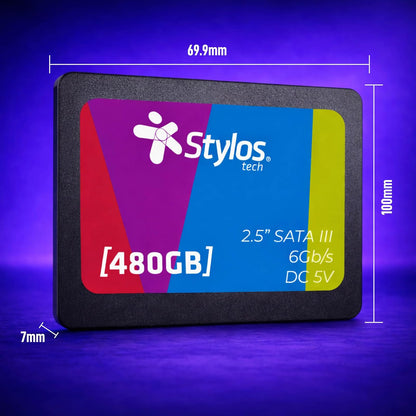 Disco SSD 480GB 2.5 SATA III para PC Stylostech