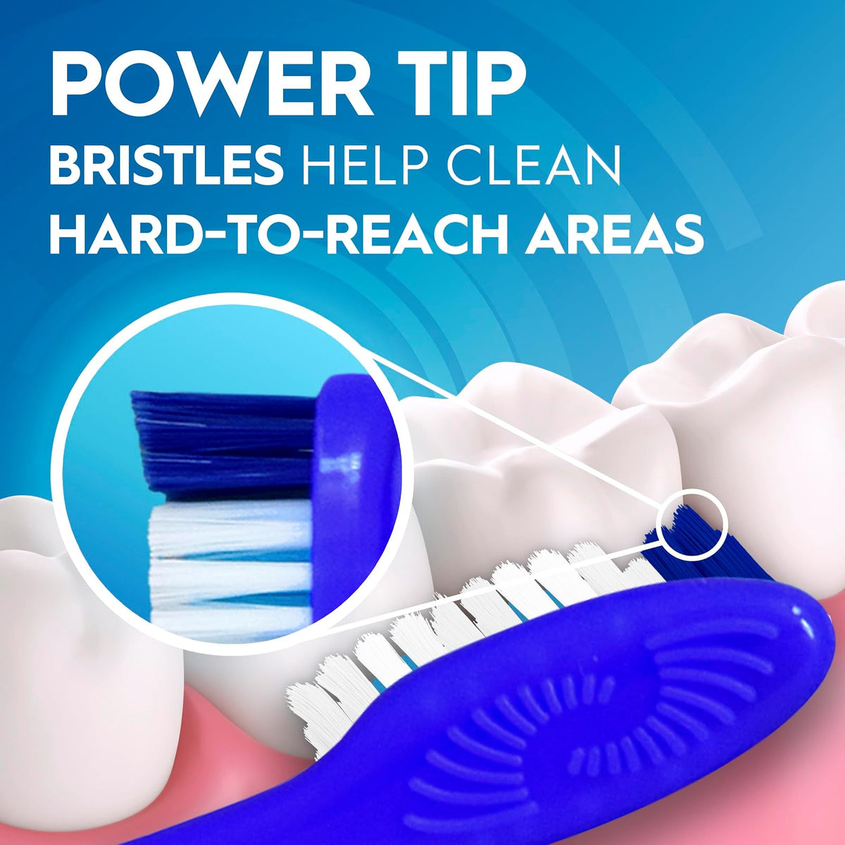 Oral-B cepillo para polvo de dientes de doble limpieza, suave, 6 unidades