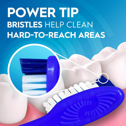 Oral-B cepillo para polvo de dientes de doble limpieza, suave, 6 unidades