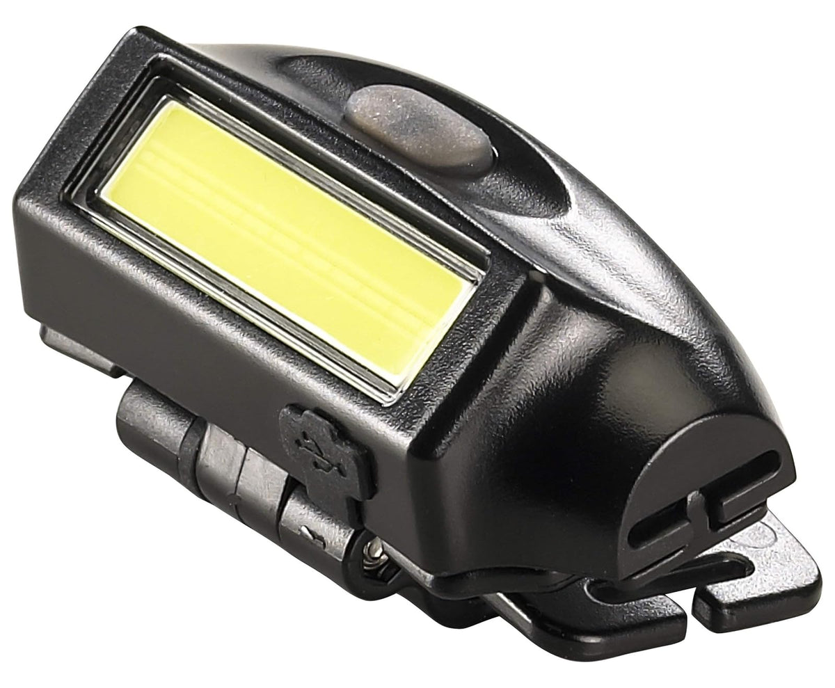 Streamlight 61702 Bandit 180-Lúmenes LED Linterna Frontal Recargable USB con Clip para Gorro y Correa, Negra
