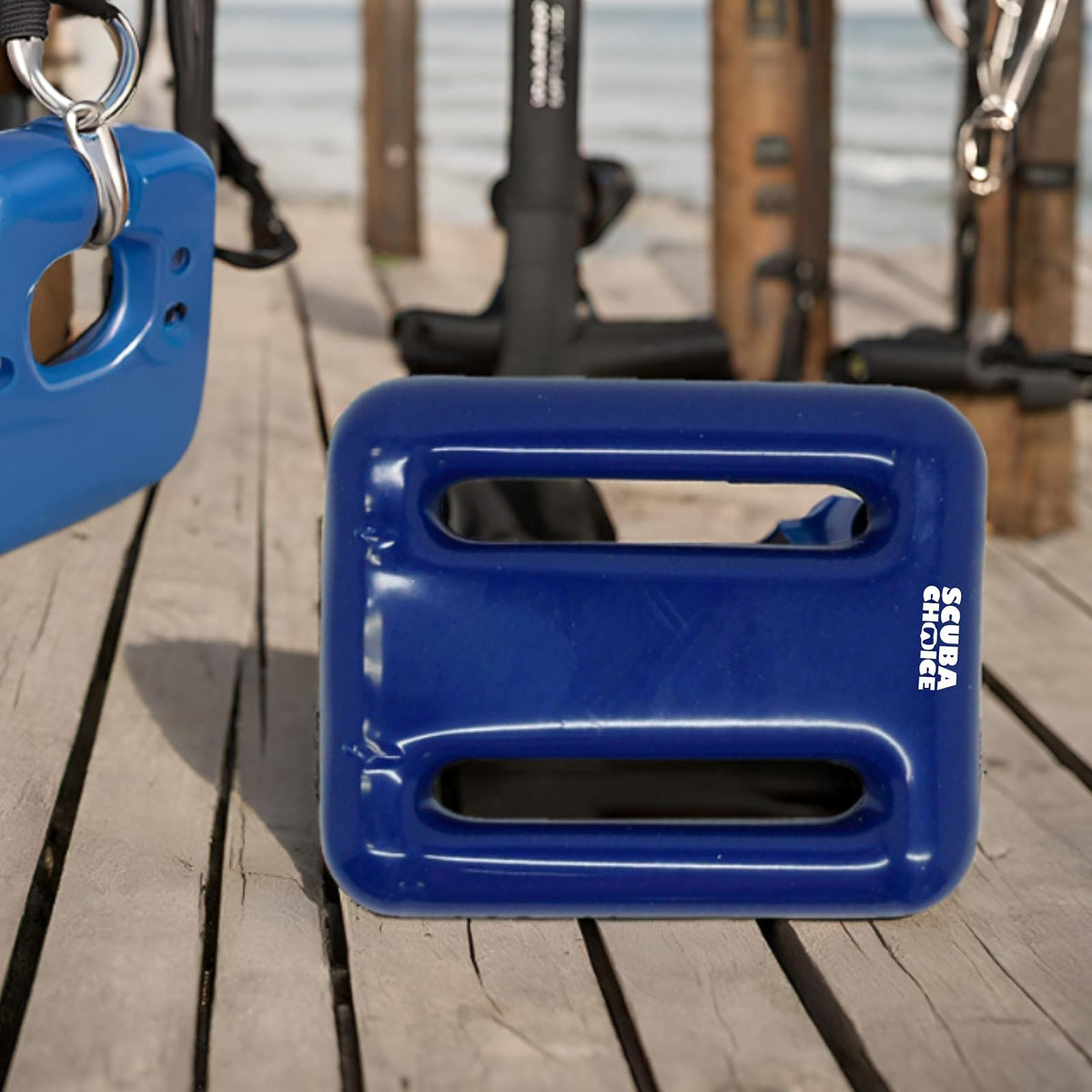 Scuba Choice Pesos de Plomo Surtidos con Revestimiento de Vinilo Azul