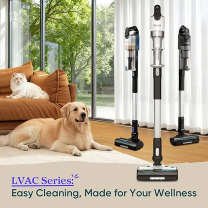 Levoit Aspiradora Inalámbrica LVAC-200 | Resistente a enredos, hasta 50 minutos, recargable, ligera, versátil para alfombras, piso duro, pelo de mascotas