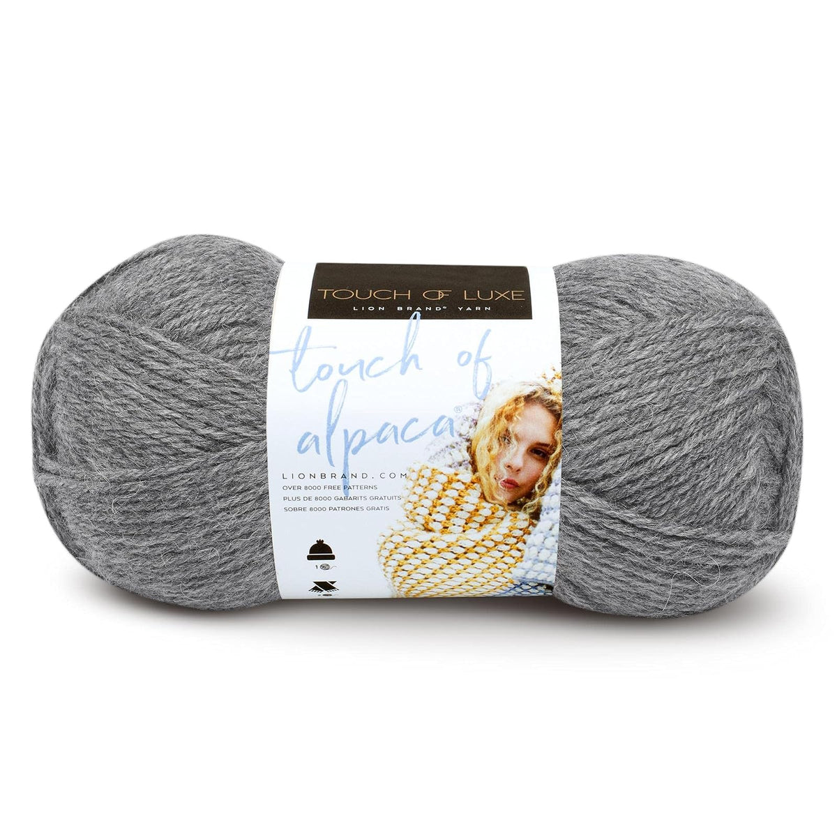 Lion Brand Touch of Alpaca Estambre - Oxford Grey