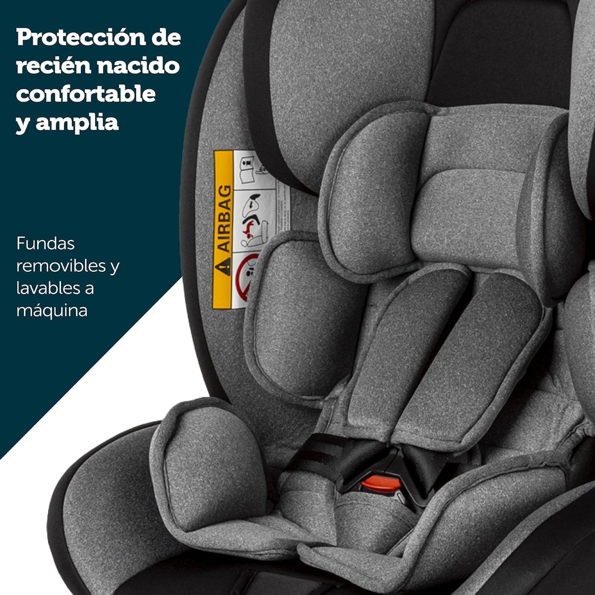 Safety 1st Autoasiento Evolve 360 para Bebés desde recién nacido hasta los 36 kg, giratorio y con protección contra impactos laterales.
