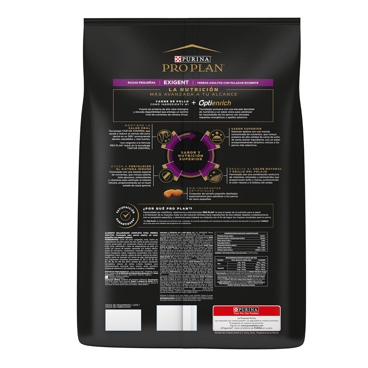 Purina Pro Plan Exigent Adulto Todos los Tamaños Sabor Pollo 7.5Kg