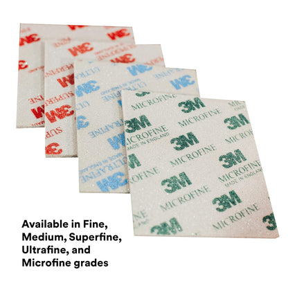 3M Softback Esponja de Lijado 02604, 4-1/2 x 5-1/2 in, Fina, Paquete de 20, Gris