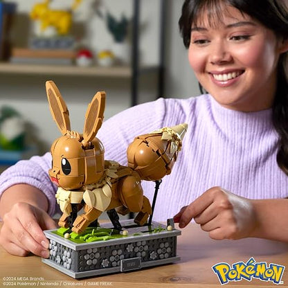 Mega Pokémon Juguete de Construcción Eevee con Movimiento para Adultos