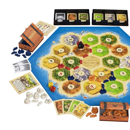 Devir - Catan, Juego de Mesa, 3-4 jugadores, Juego de Mesa Familiar, Juego de Mesa para jugar con Amigos (BGCATAN)