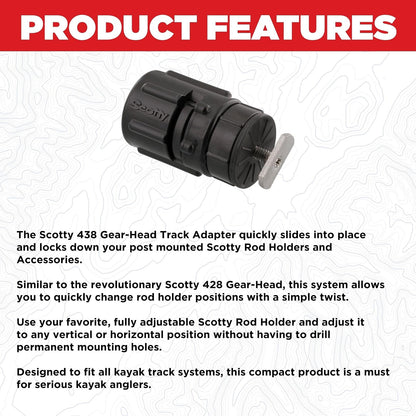 Scotty Gear Head Track Adapter