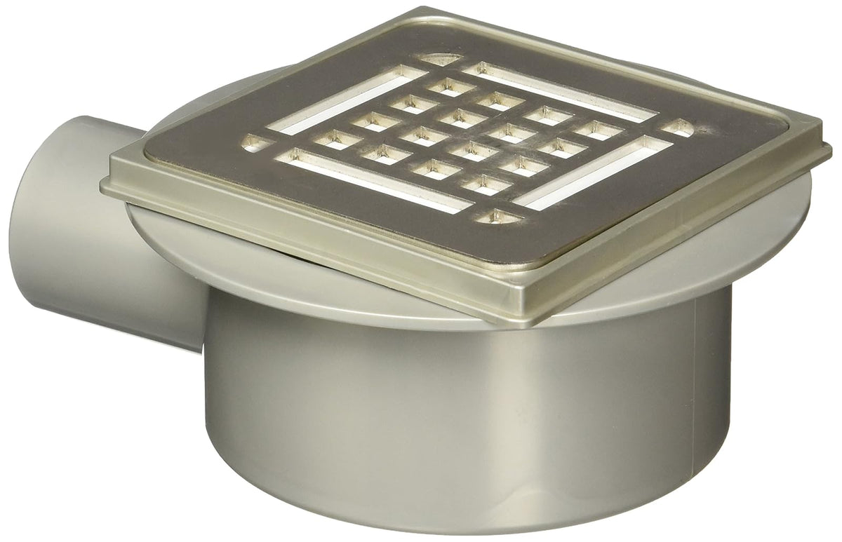Urrea CL10INOX Coladera Compacta Rejilla Inox 10 cm Salida Lateral