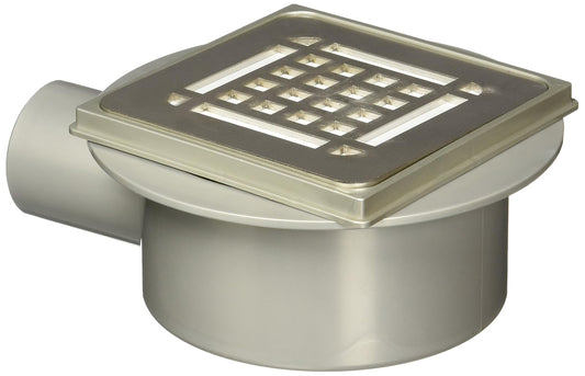 Urrea CL10INOX Coladera Compacta Rejilla Inox 10 cm Salida Lateral