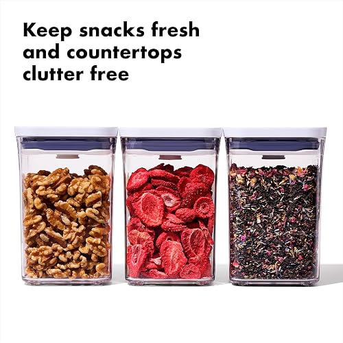 OXO Good Grips Juego de recipientes, Juego de 3 piezas Blanco, Container Set, 1