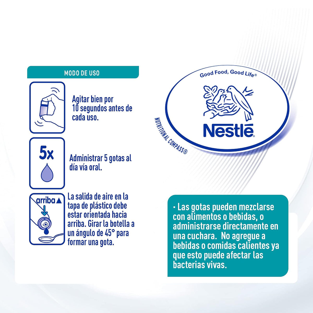 NAN, Probióticos NAN CARE Protect, gotas, a partir del nacimiento, frasco con 5ml, 5 mililitros