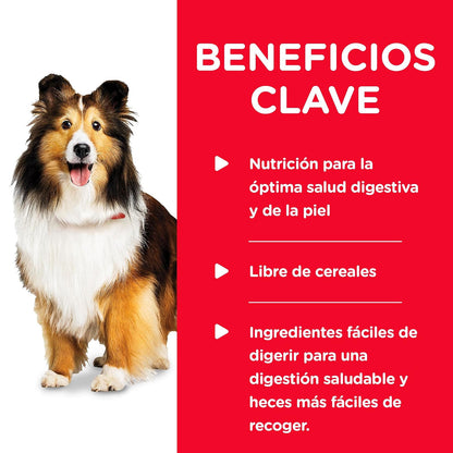 Hill's Alimento Húmedo Perro con Piel Y Estomago Sensible 12 Pack 363G | Alimento húmedo Hill's para perro, piel y estómago sensible, alta digestibilidad, barrera cutánea sana