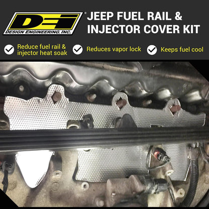 Design Engineering Kit de Cubierta de Inyector para Jeep 4.0L 1997-2004, Plateado 10378