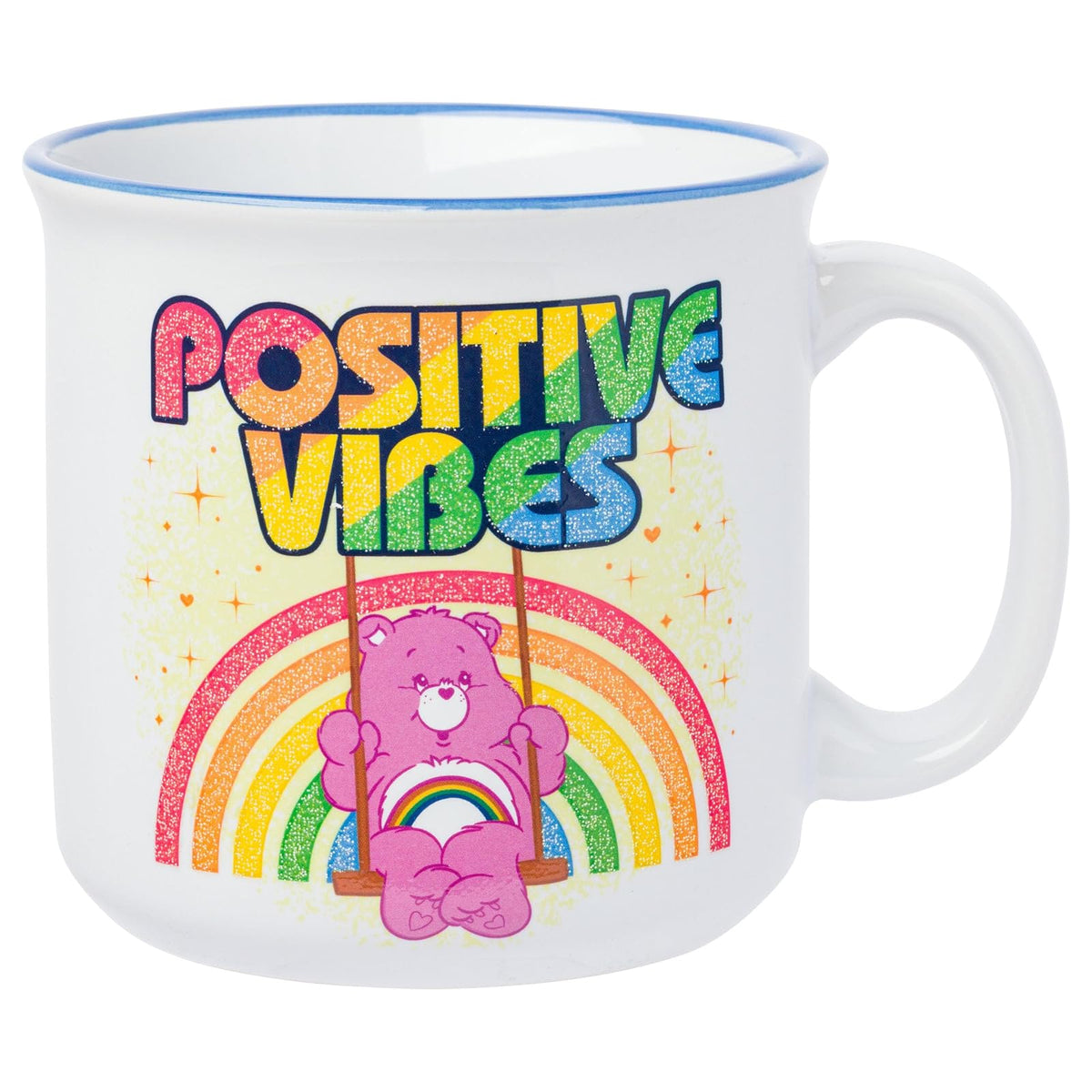 Silver Buffalo Care Bears Taza de Sopa de Cerámica 24oz - Care Bears Positive Vibes