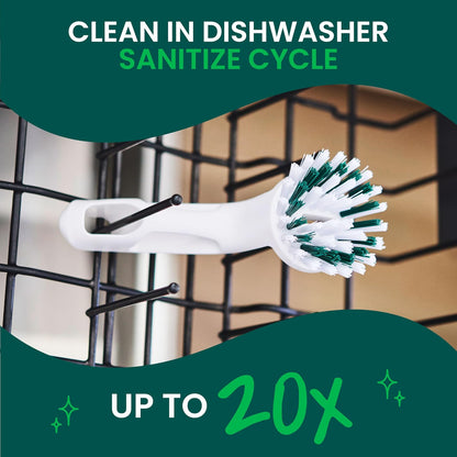Scotch-Brite Little Handy Scrubber, Small and Versatile Cleaning Tool with Long Lasting Bristles, 6-Scrubbers Total